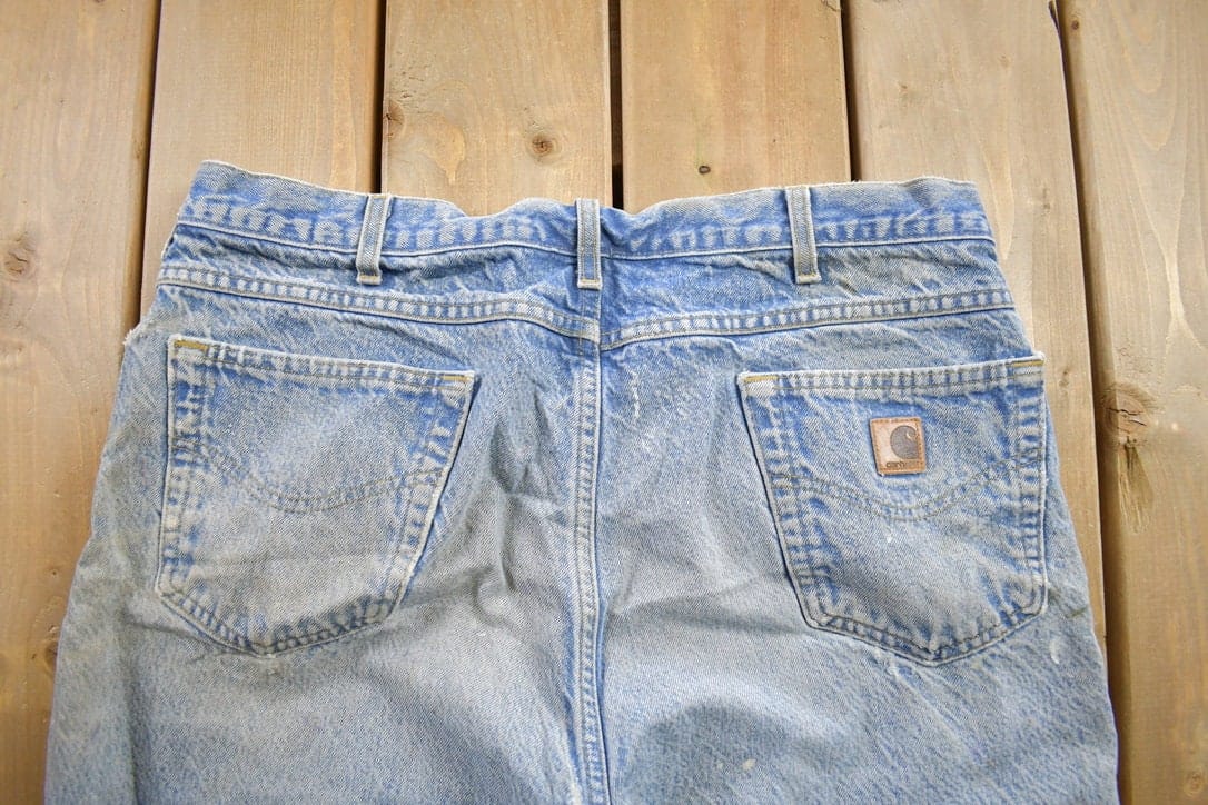 Vintage 1990s Carhartt Blanket Lined Work Pants Men's 36 x 31 from propervintagecanada