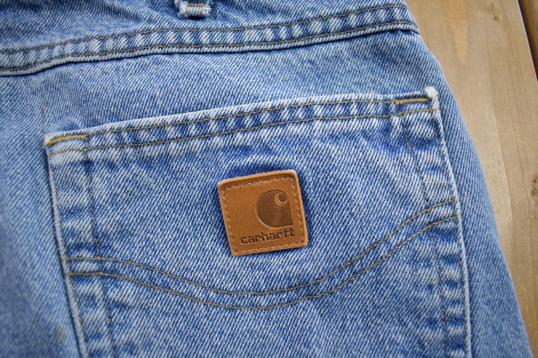 Vintage 1990s Carhartt Blanket Lined Work Pants Men's 36 x 32 from propervintagecanada