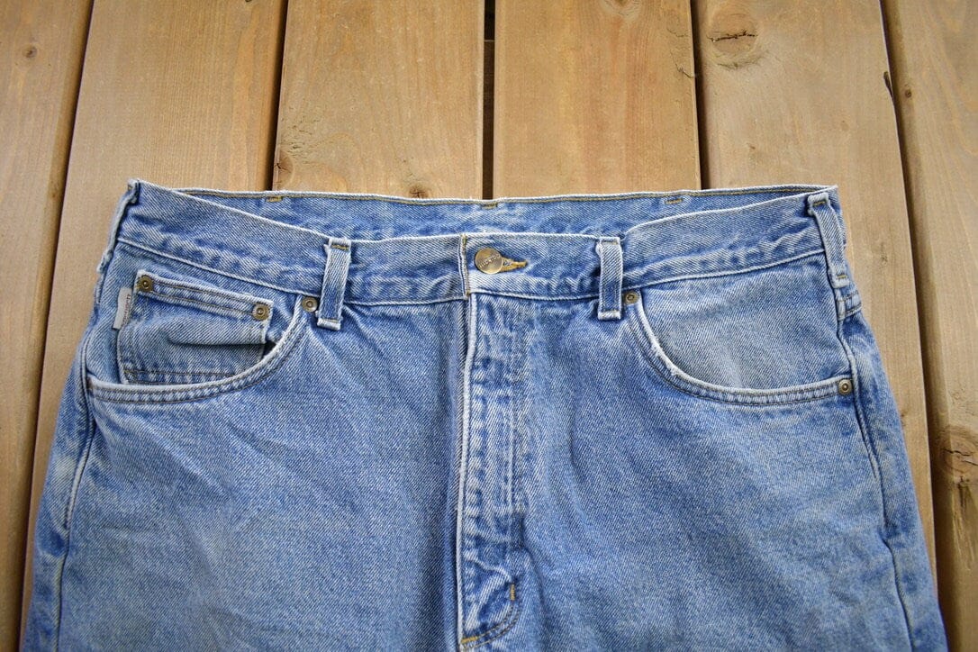 Vintage 1990s Carhartt Blanket Lined Work Pants Men's 36 x 32 from propervintagecanada