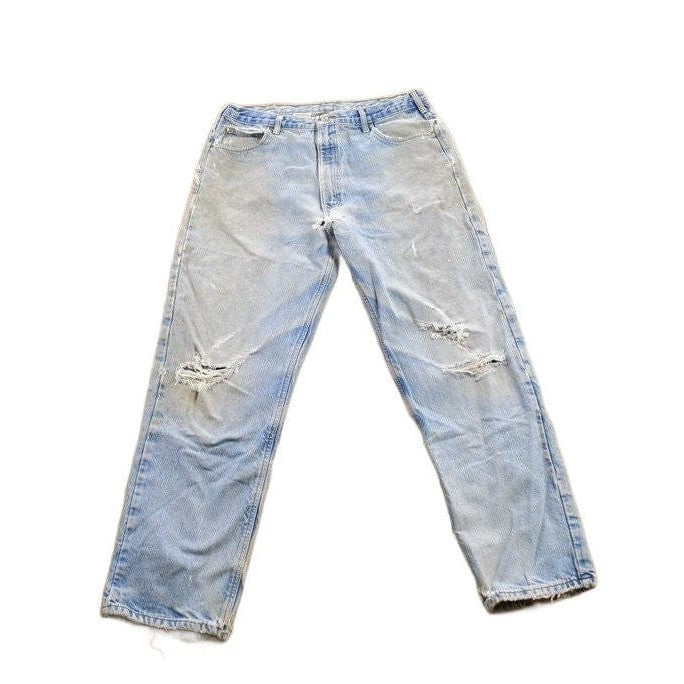 Vintage 1990s Carhartt Blanket Lined Work Pants Men's 38 x 32 from propervintagecanada