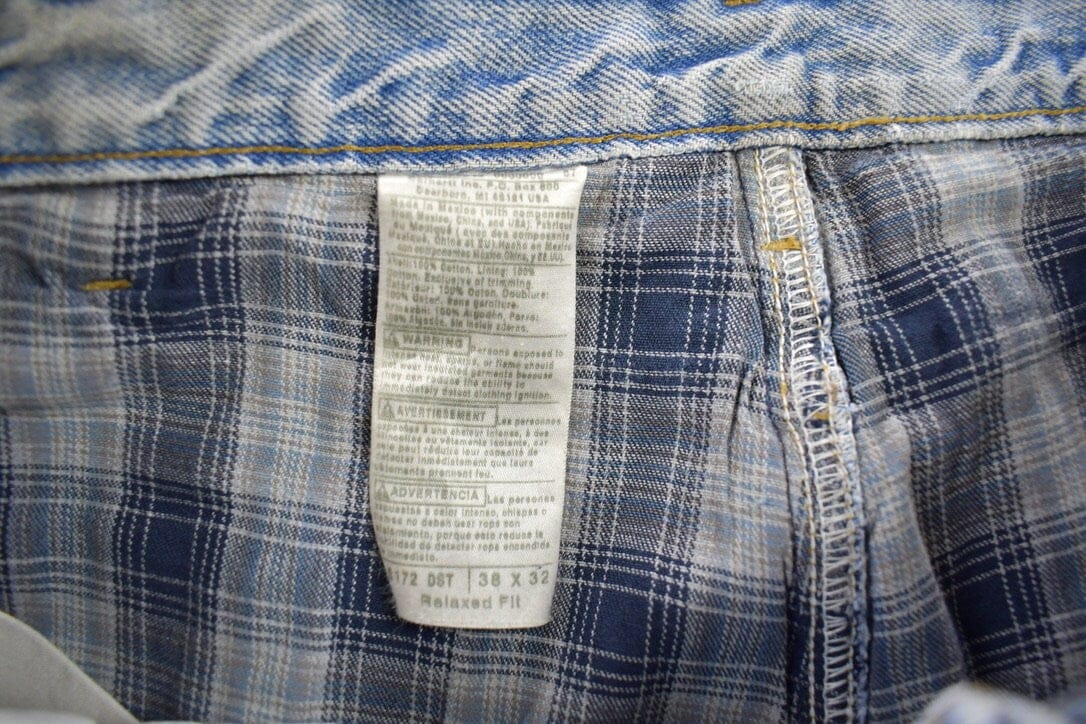 Vintage 1990s Carhartt Blanket Lined Work Pants Men's 38 x 32 from propervintagecanada