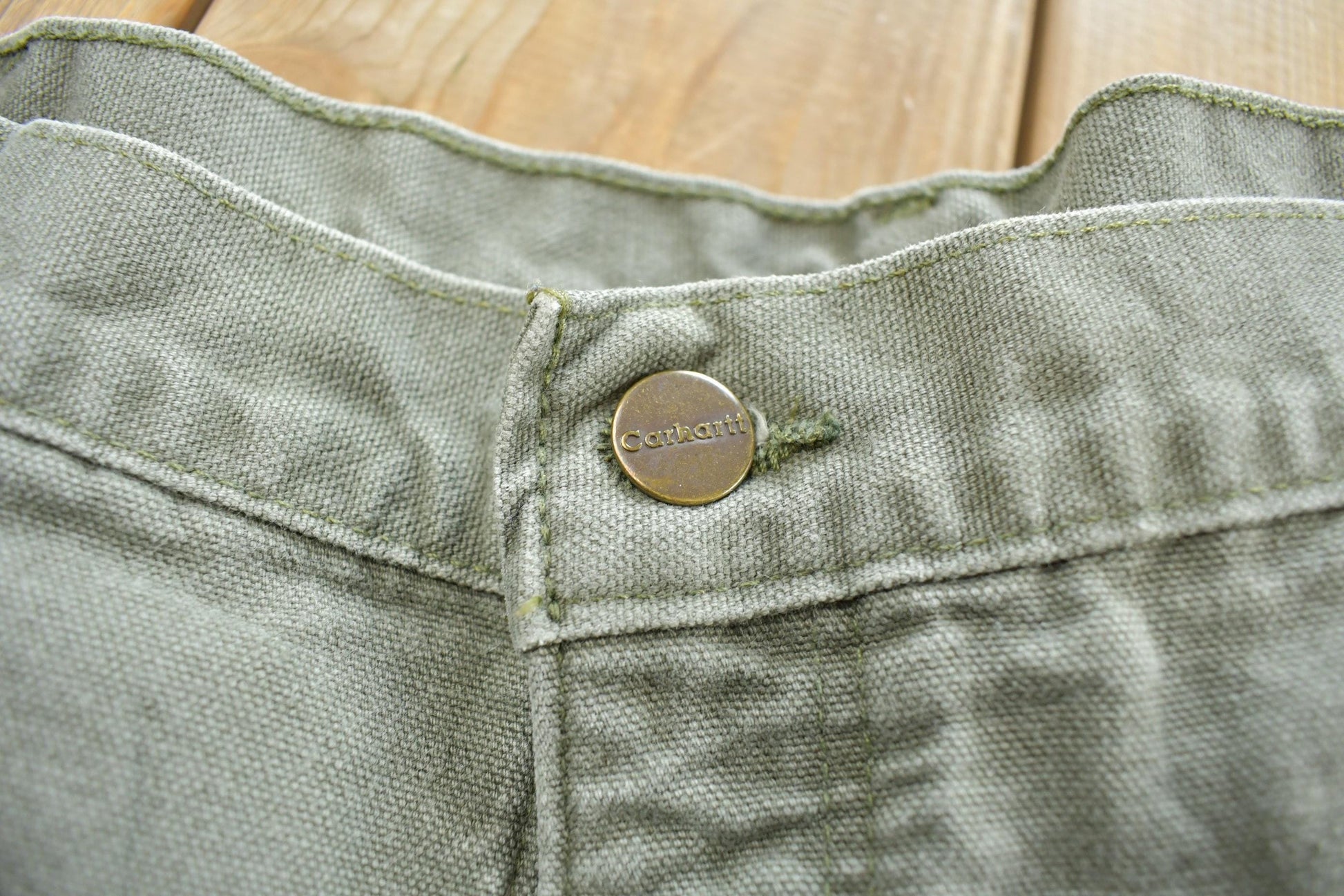 Vintage 1990s Carhartt Blanket Lined Work Pants Men's 40 x 30 from propervintagecanada