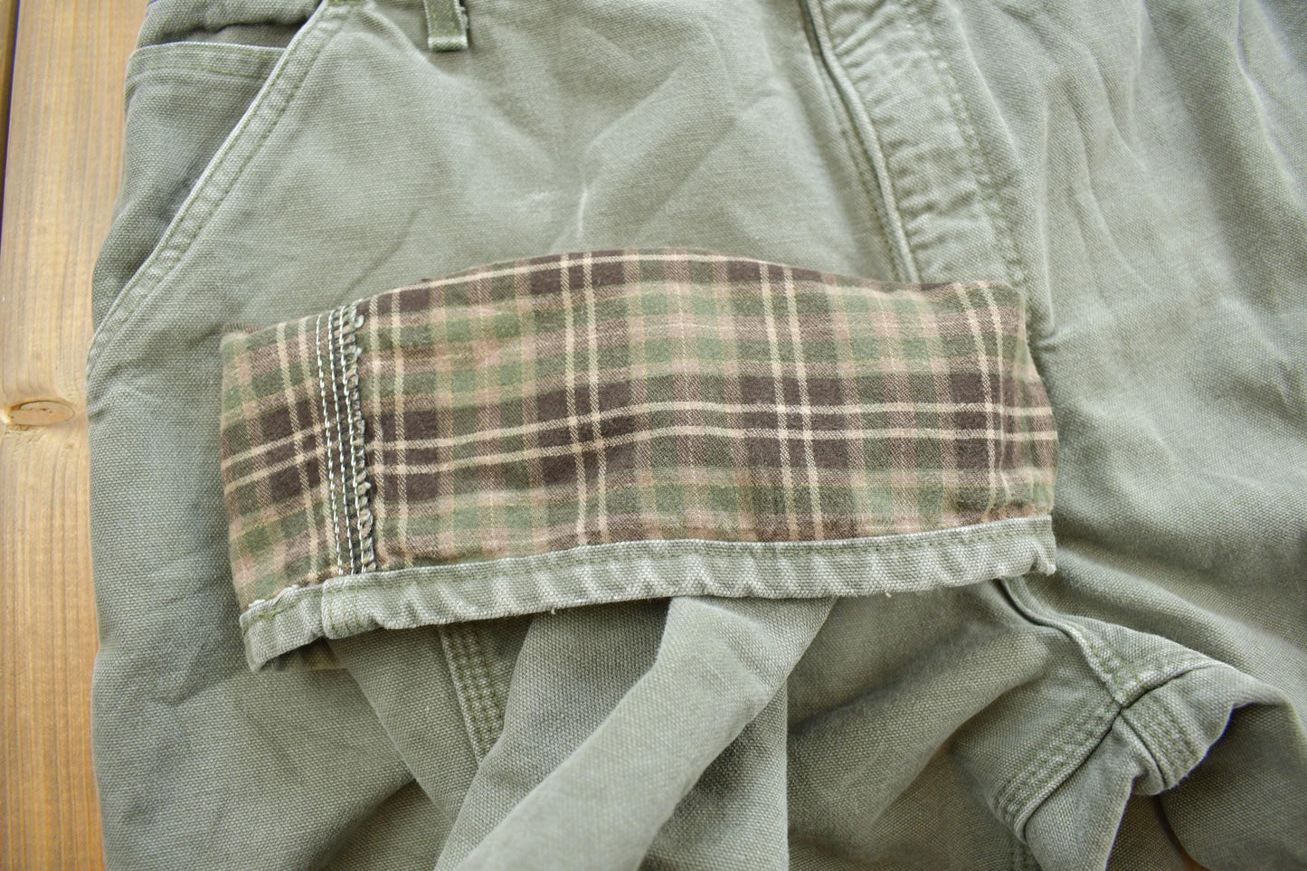Vintage 1990s Carhartt Blanket Lined Work Pants Men's 40 x 30 from propervintagecanada