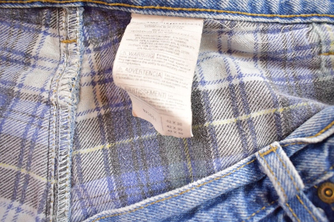 Vintage 1990s Carhartt Blanket Lined Work Pants Men's 42 x 30 from propervintagecanada
