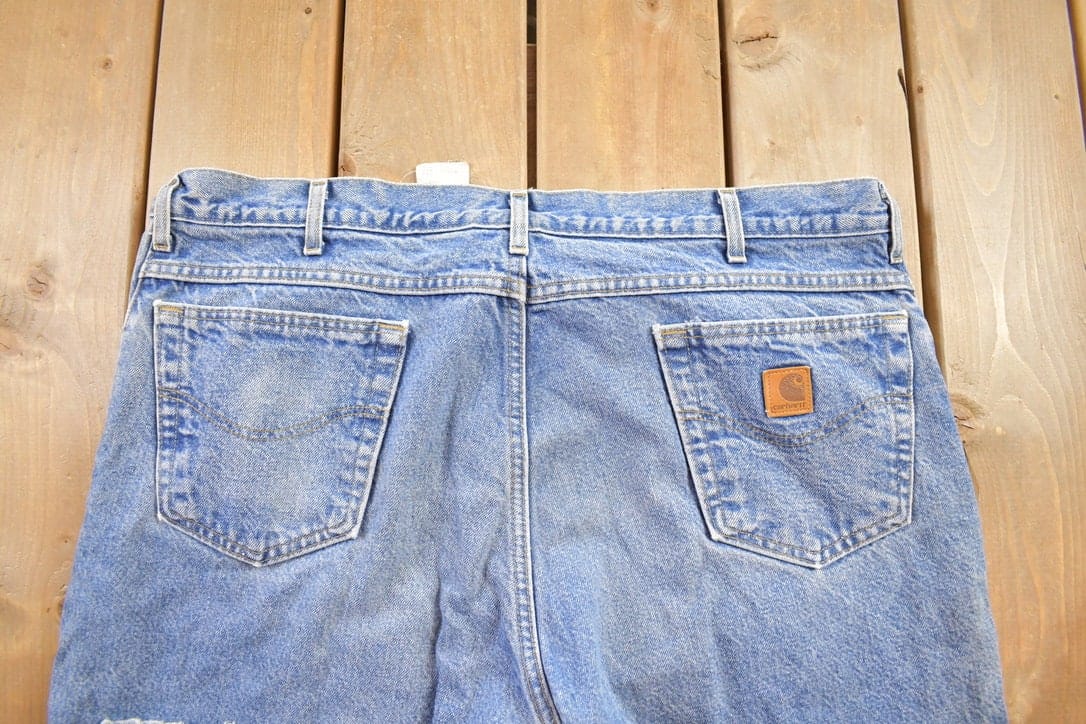 Vintage 1990s Carhartt Blanket Lined Work Pants Men's 42 x 30 from propervintagecanada