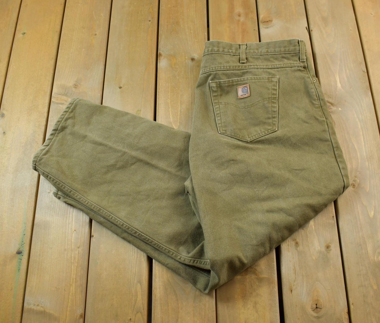 Vintage 1990s Carhartt Blanket Lined Work Pants Men's 46x30 from propervintagecanada