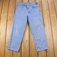 Vintage 1990s Carhartt Blue Denim Jeans Men's 32 x 27 from propervintagecanada