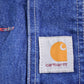 Vintage 1990s Carhartt Blue Denim Overalls Men's 50 x 28 from propervintagecanada