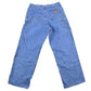 Vintage 1990s Carhartt Blue Denim Work Pants Men's 33 x 28 from propervintagecanada