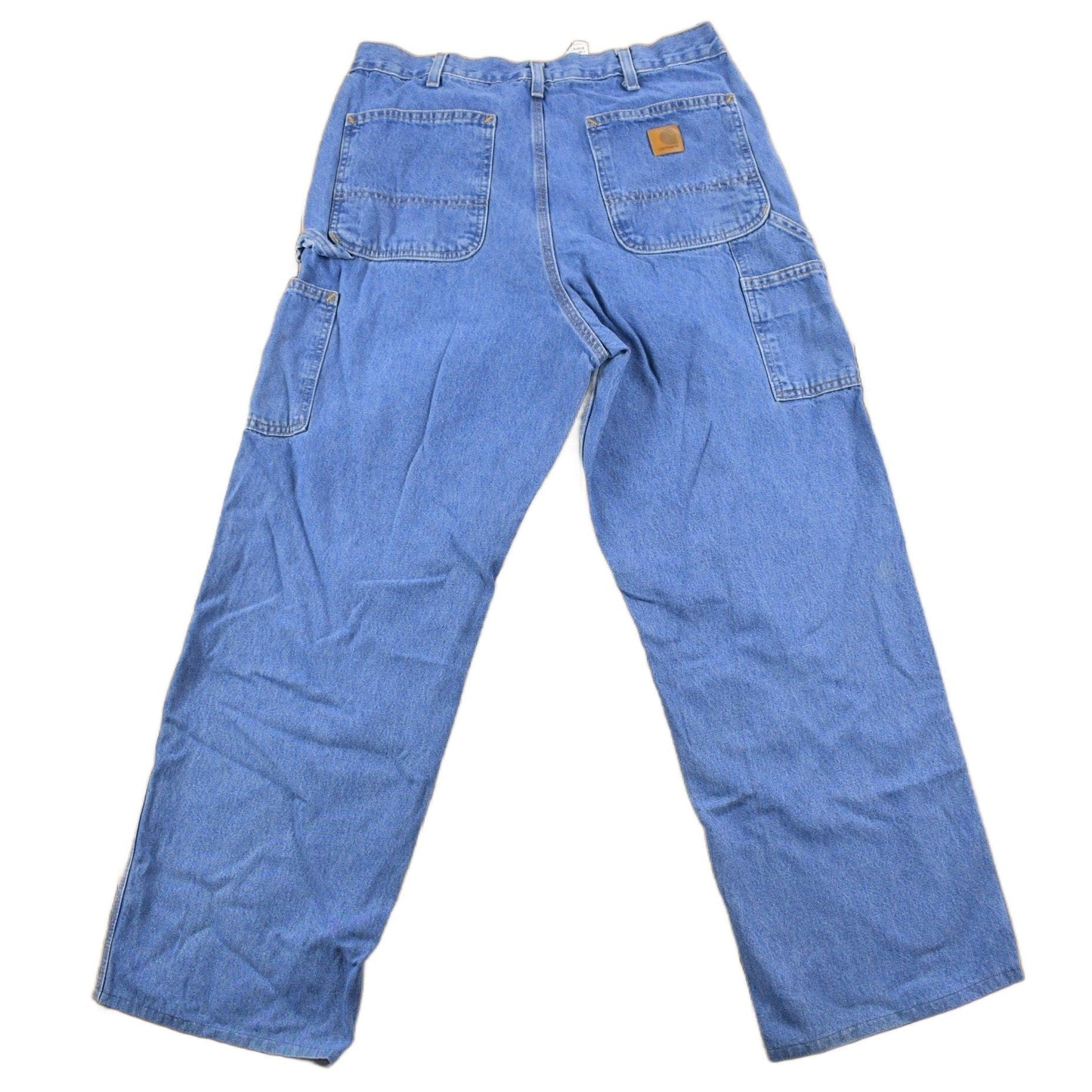 Vintage 1990s Carhartt Blue Denim Work Pants Men's 33 x 28 from propervintagecanada