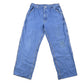 Vintage 1990s Carhartt Blue Denim Work Pants Men's 33 x 28 from propervintagecanada