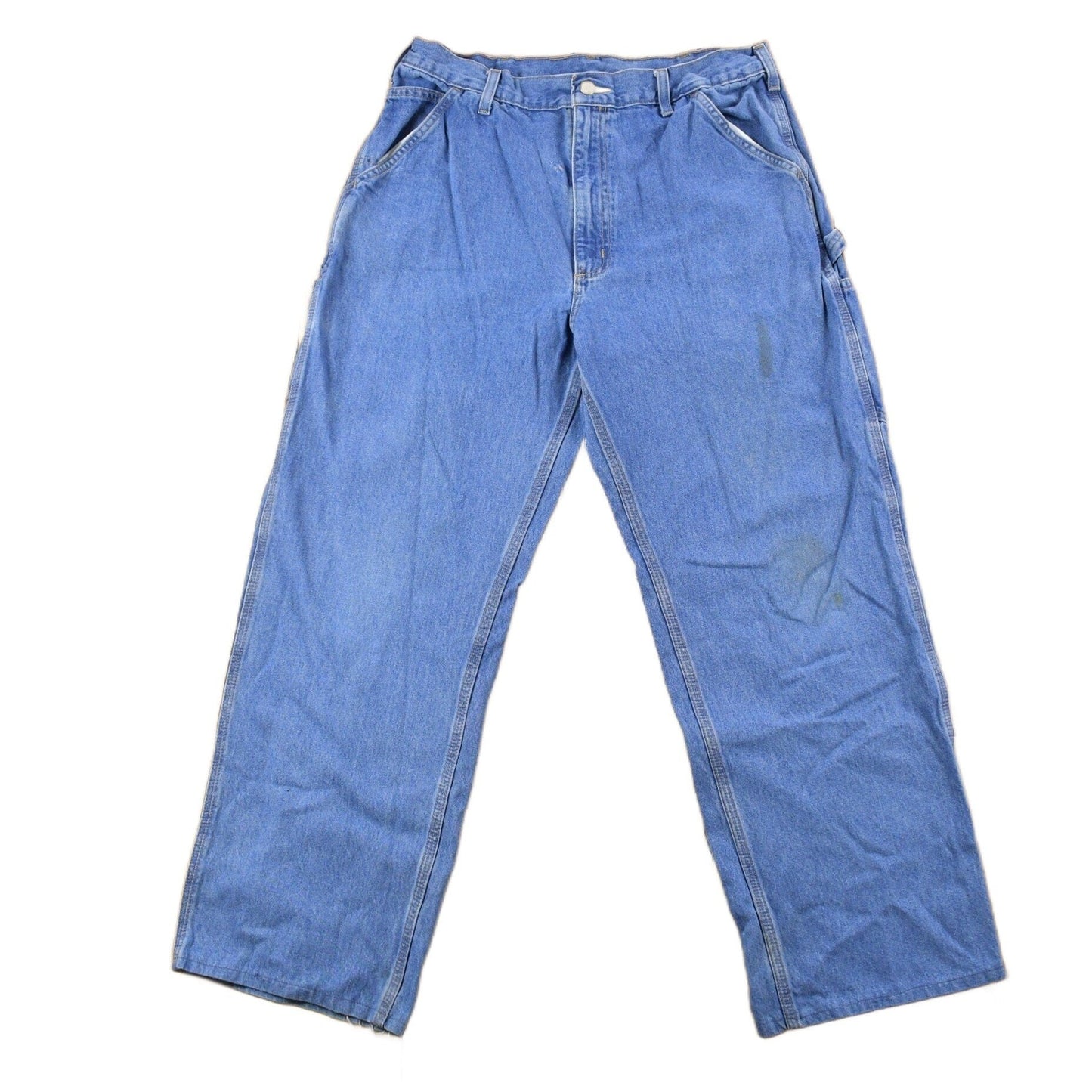 Vintage 1990s Carhartt Blue Denim Work Pants Men's 33 x 28 from propervintagecanada