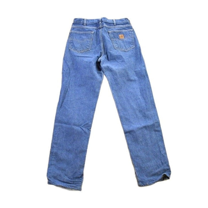 Vintage 1990s Carhartt Blue Jeans Men's 32 x 32 from propervintagecanada