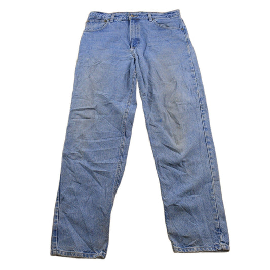 Vintage 1990s Carhartt Blue Jeans Men's 34 x 31 from propervintagecanada
