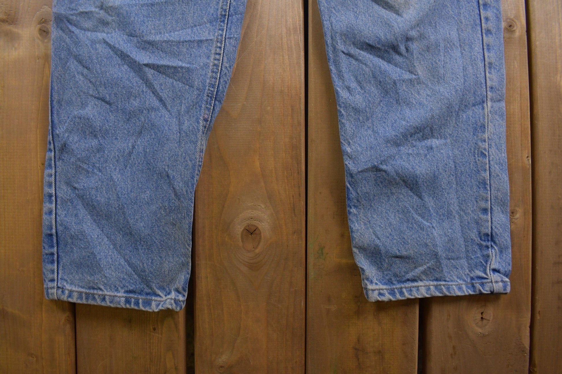 Vintage 1990s Carhartt Blue Jeans Men's 34 x 31 from propervintagecanada