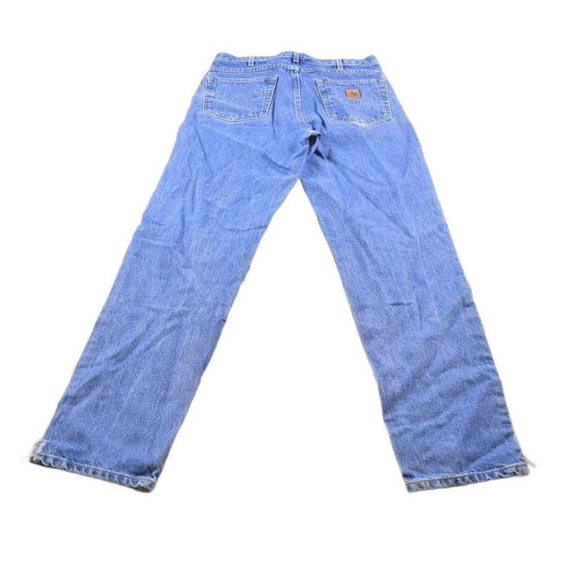Vintage 1990s Carhartt Blue Work Jeans Men's 32 x 33 from propervintagecanada