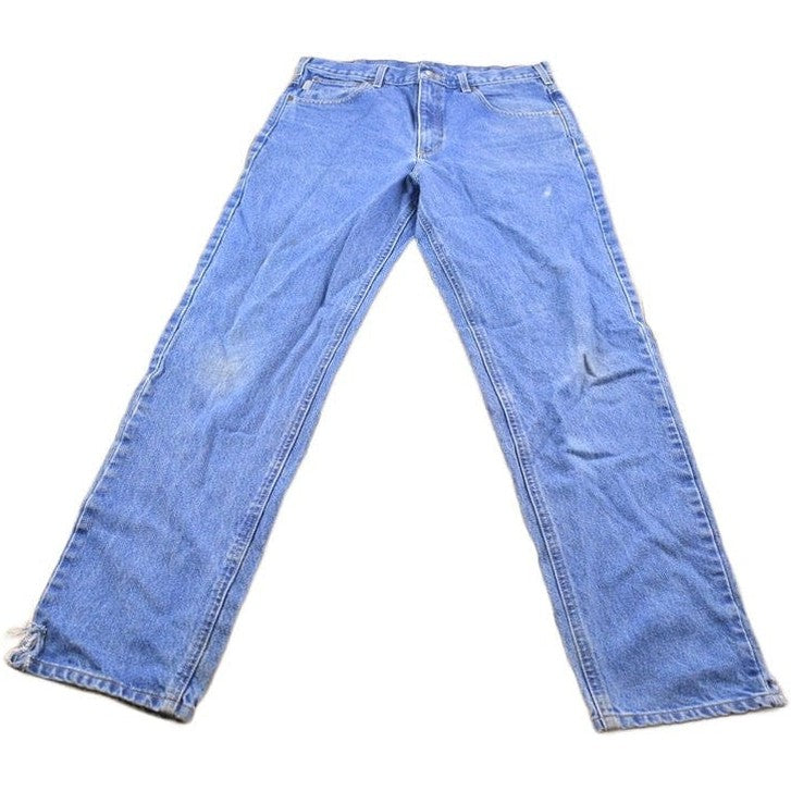 Vintage 1990s Carhartt Blue Work Jeans Men's 32 x 33 from propervintagecanada