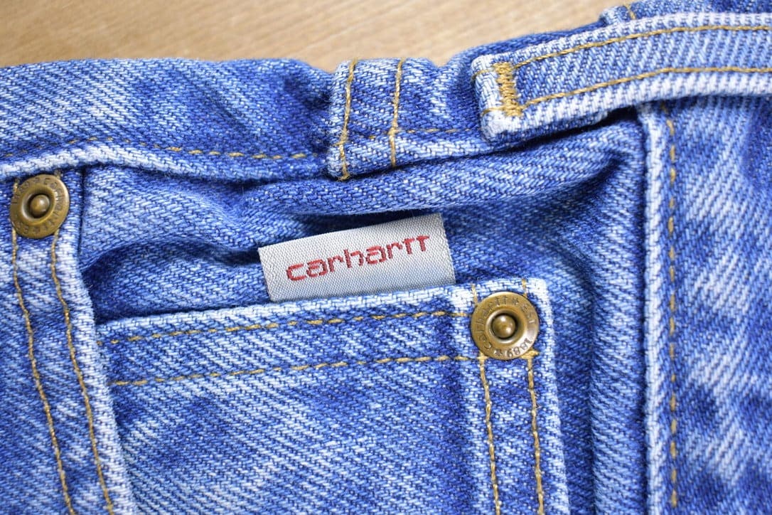 Vintage 1990s Carhartt Blue Work Jeans Men's 32 x 33 from propervintagecanada