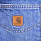 Vintage 1990s Carhartt Blue Work Jeans Men's 32 x 33 from propervintagecanada