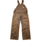 Vintage 1990s Carhartt Brown Canvas Double Knee Overalls Men's 36 x 29 from propervintagecanada