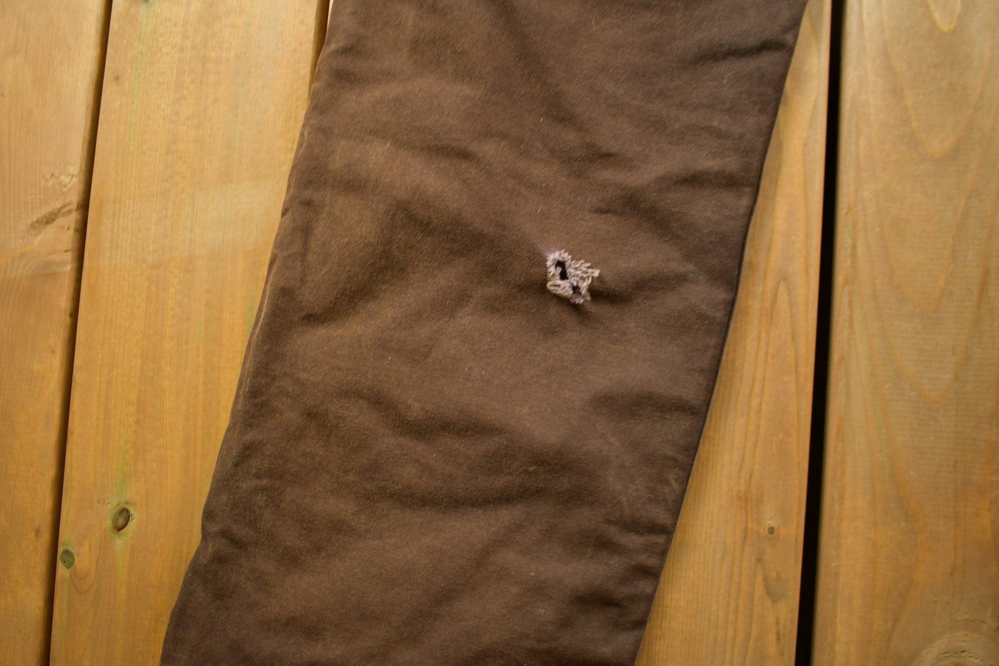 Vintage 1990s Carhartt Brown Canvas Double Knee Overalls Men's 36 x 29 from propervintagecanada