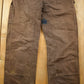 Vintage 1990s Carhartt Brown Canvas Double Knee Overalls Men's 36 x 29 from propervintagecanada