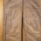 Vintage 1990s Carhartt Brown Double Knee Canvas Quilted Overalls Men's 36 x 28 from propervintagecanada