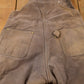 Vintage 1990s Carhartt Brown Double Knee Canvas Quilted Overalls Men's 36 x 28 from propervintagecanada