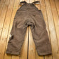 Vintage 1990s Carhartt Brown Double Knee Canvas Quilted Overalls Men's 48 x 30 from propervintagecanada
