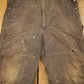 Vintage 1990s Carhartt Brown Double Knee Canvas Quilted Overalls Men's 48 x 30 from propervintagecanada