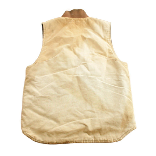 Vintage 1990s Carhartt Brown Work Vest Men's Medium from propervintagecanada