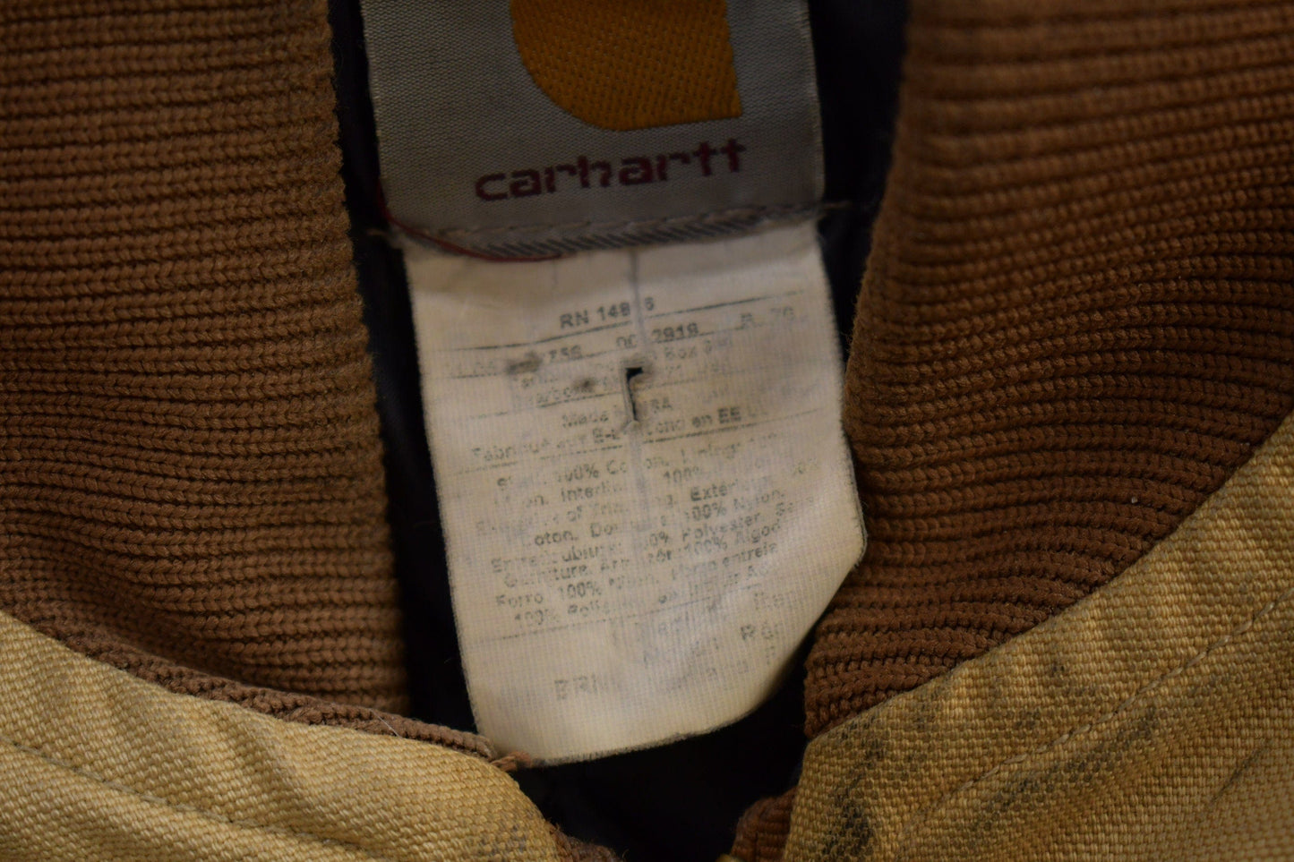 Vintage 1990s Carhartt Brown Work Vest Men's Medium from propervintagecanada
