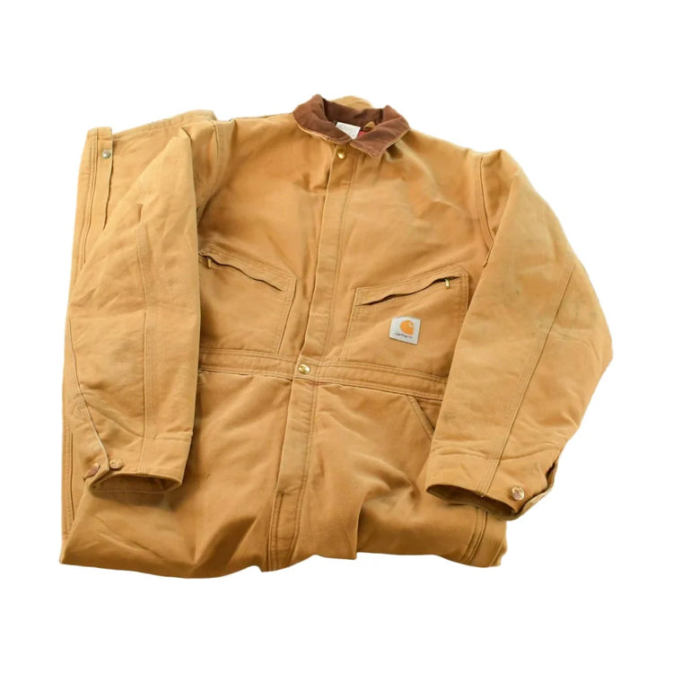Vintage 1990s Carhartt Canvas Coveralls Men's 37 x 31 from propervintagecanada