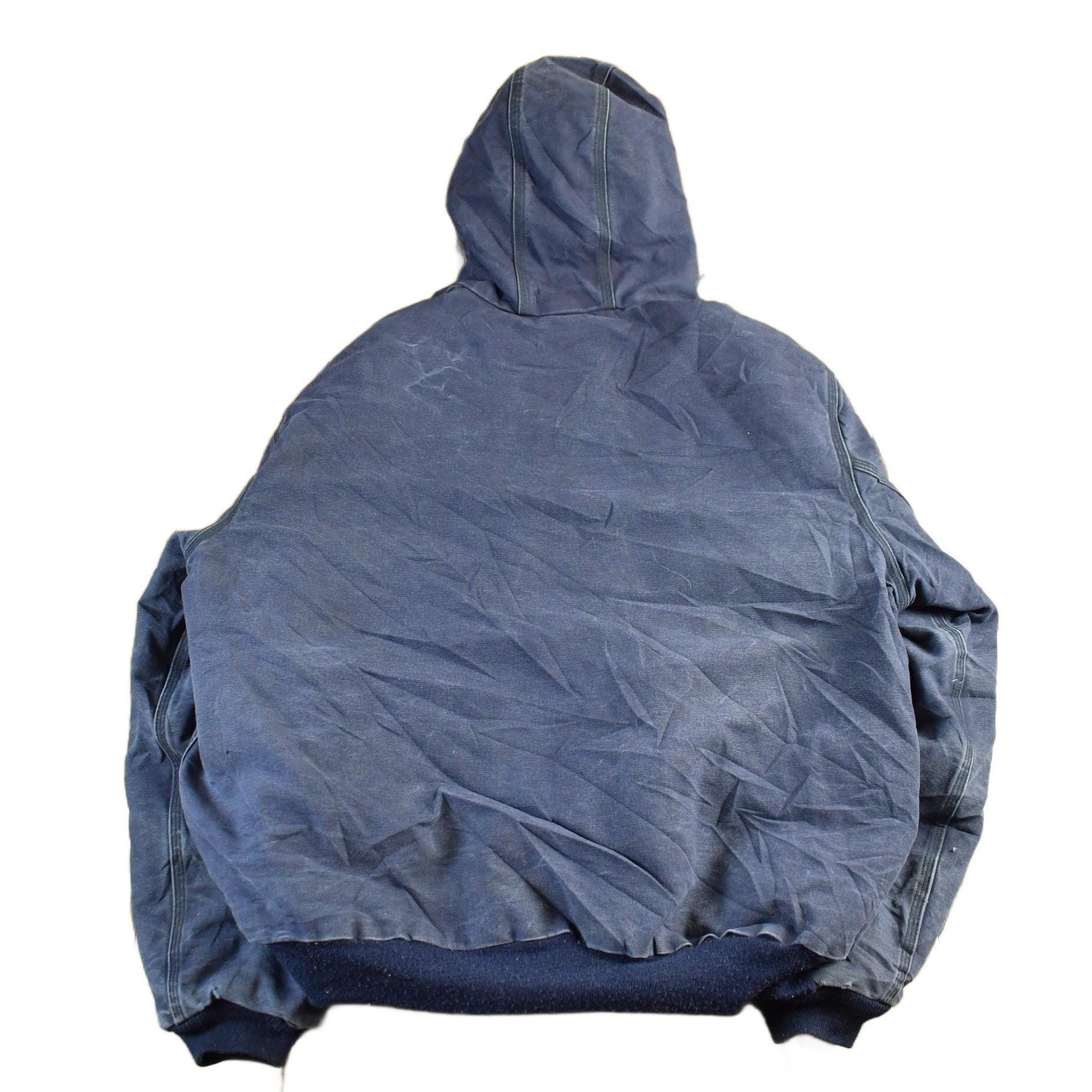 Vintage 1990s Carhartt Canvas FR Fire Resistant Hooded Jacket Men's XL from propervintagecanada