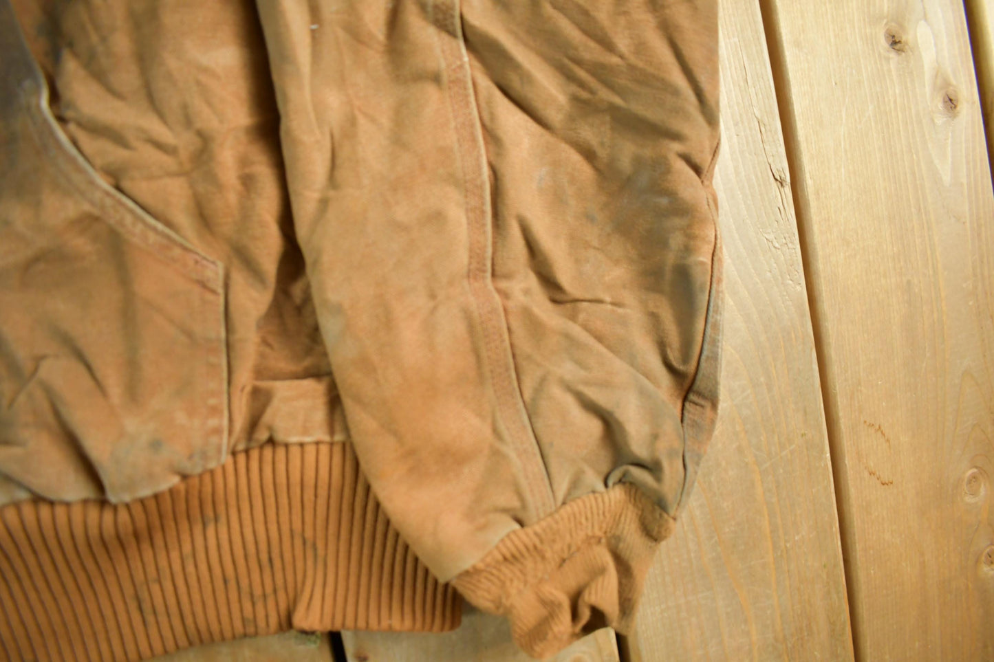 Vintage 1990s Carhartt Canvas Hooded Jacket Men's XL from propervintagecanada