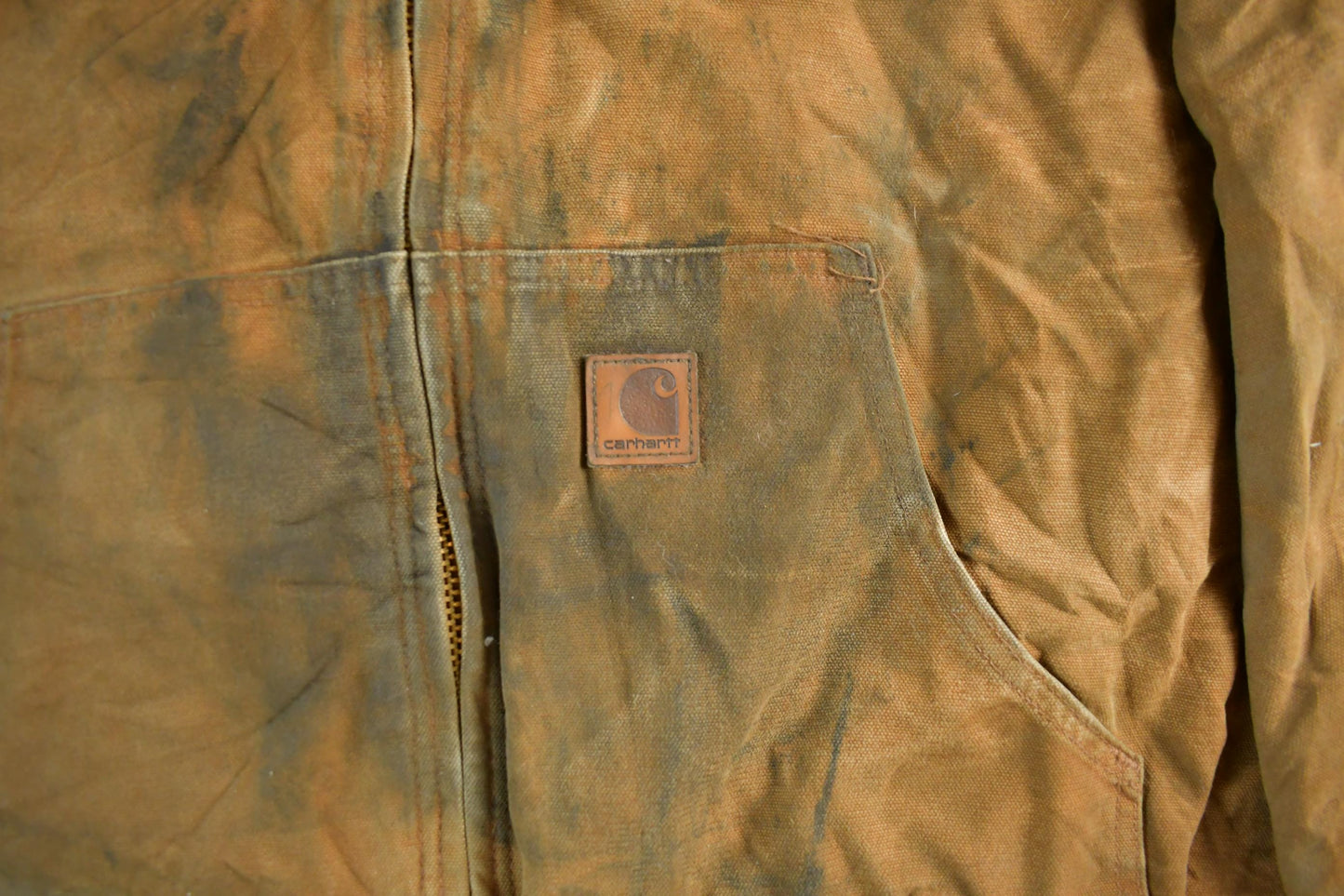 Vintage 1990s Carhartt Canvas Hooded Jacket Men's XL from propervintagecanada