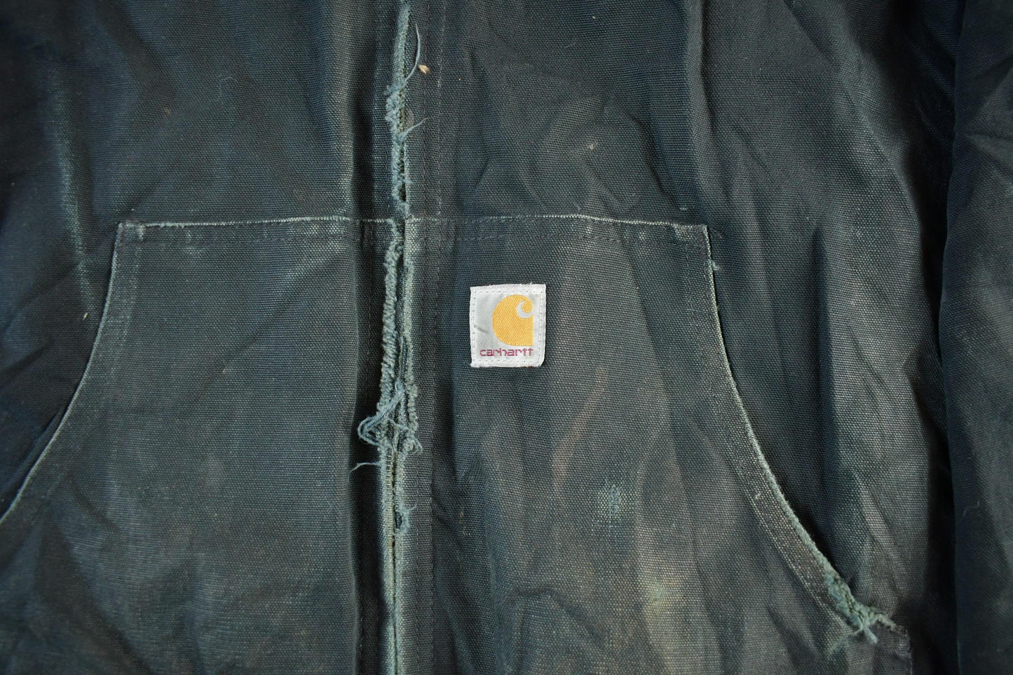 Vintage 1990s Carhartt Canvas Hooded Jacket Men's XL from propervintagecanada