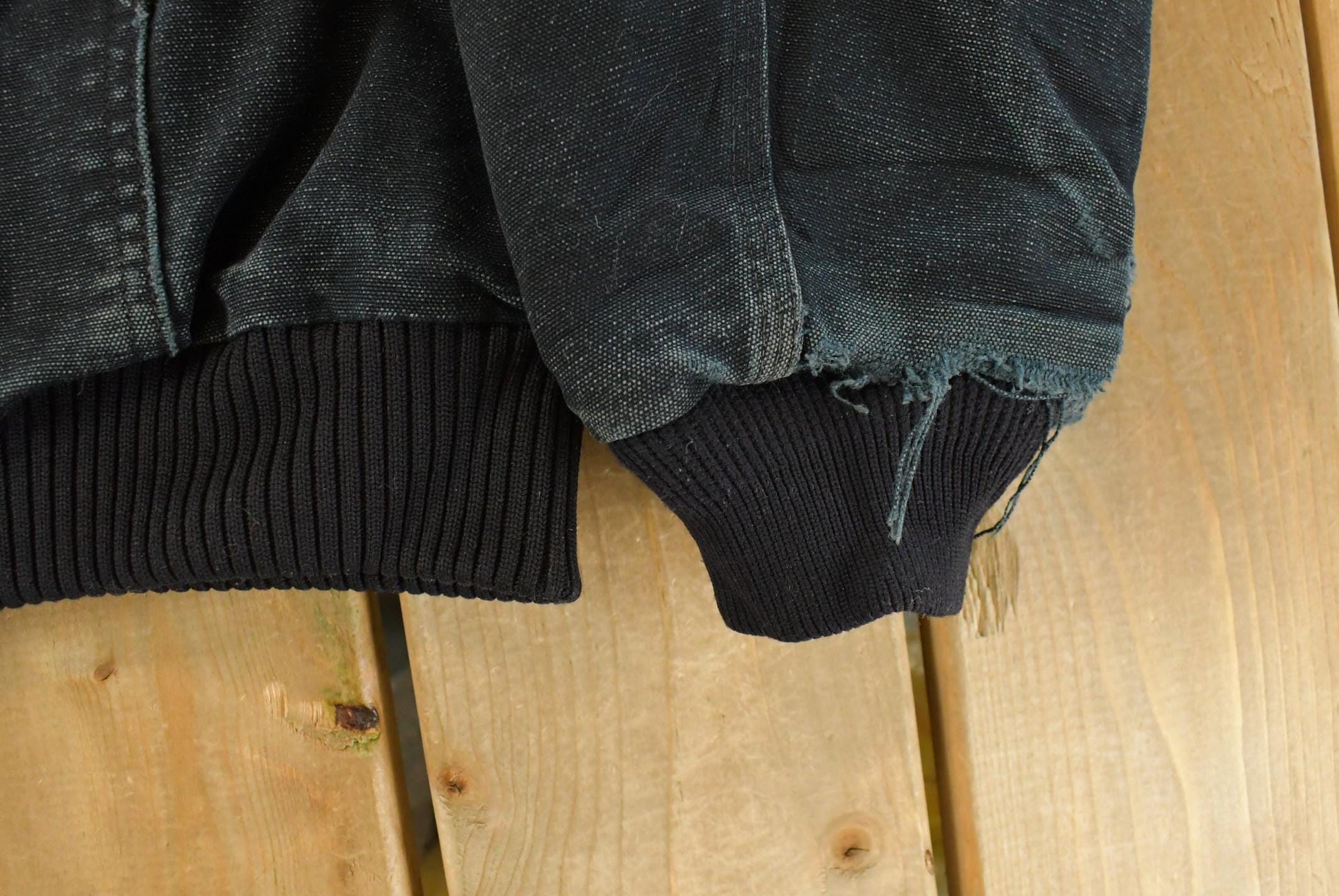 Vintage 1990s Carhartt Canvas Hooded Jacket Men's XL / Distressed Sun Faded Work Wear / 90s Americana / Made in USA from propervintagecanada