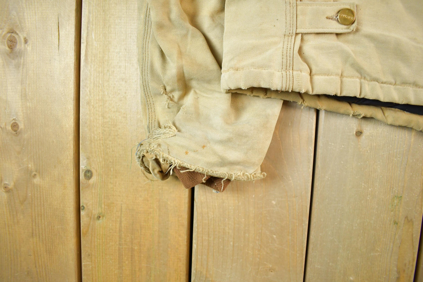 Vintage 1990s Carhartt Canvas Jacket Men's Large from propervintagecanada