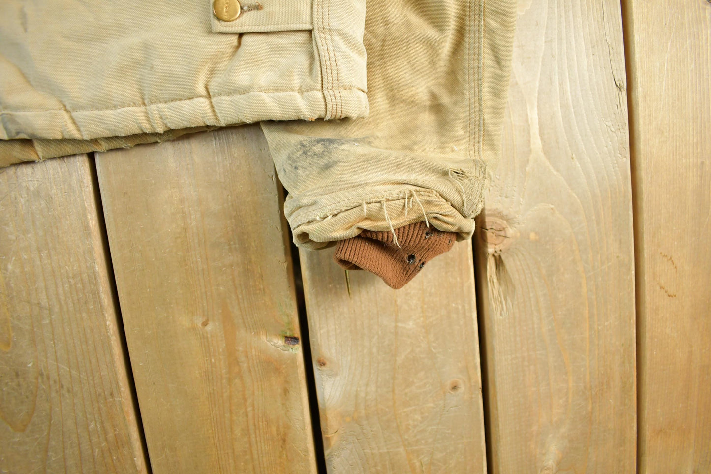 Vintage 1990s Carhartt Canvas Jacket Men's Large from propervintagecanada