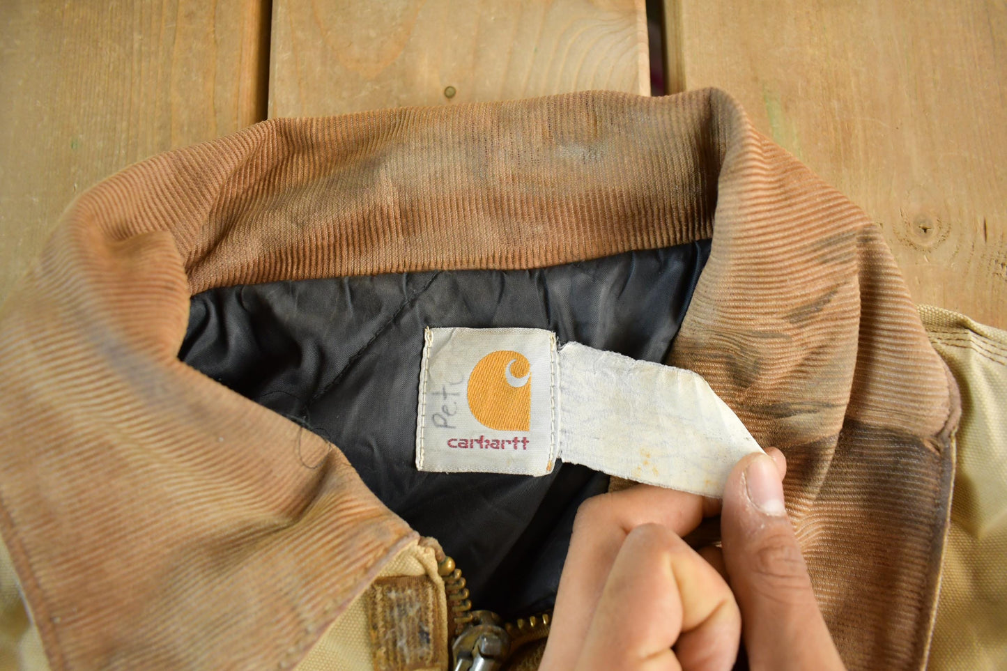 Vintage 1990s Carhartt Canvas Jacket Men's Large from propervintagecanada