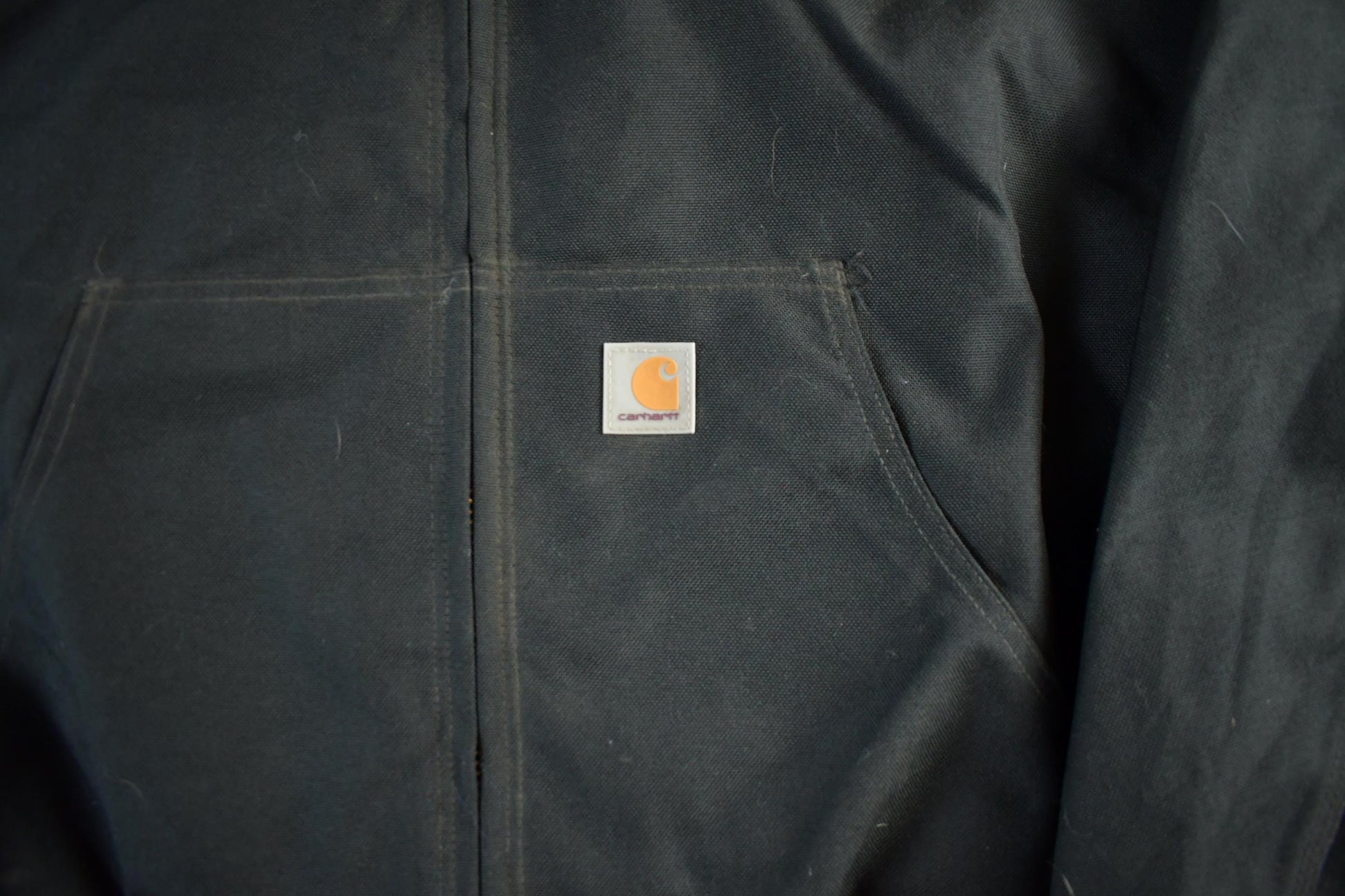 Vintage 1990s Carhartt Canvas Nylon Hooded Jacket Men's 5XL from propervintagecanada
