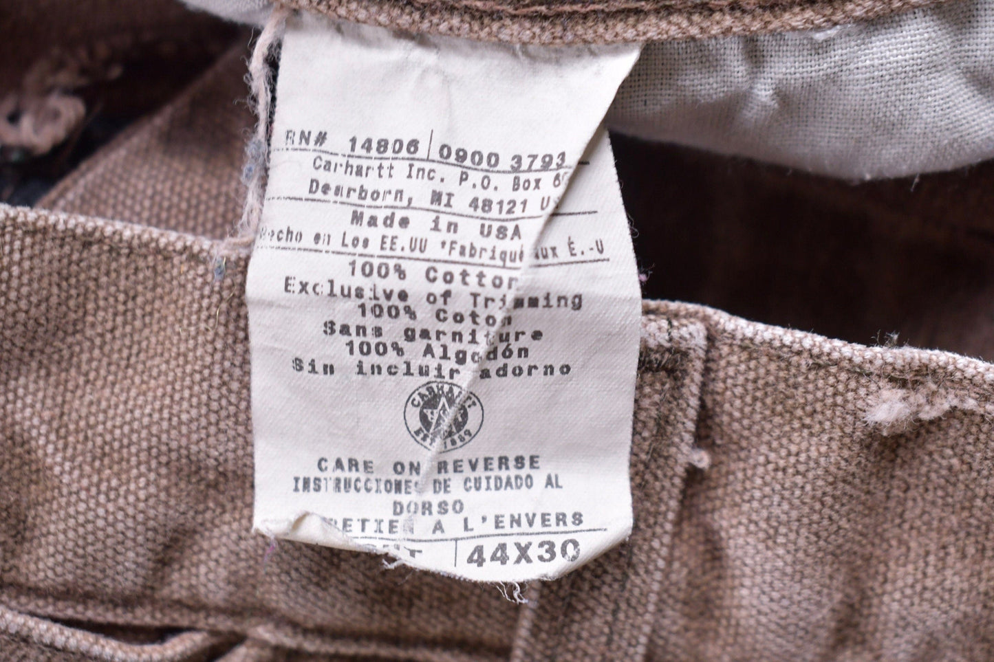 Vintage 1990s Carhartt Cargo Pants Men's 40 x 29 from propervintagecanada