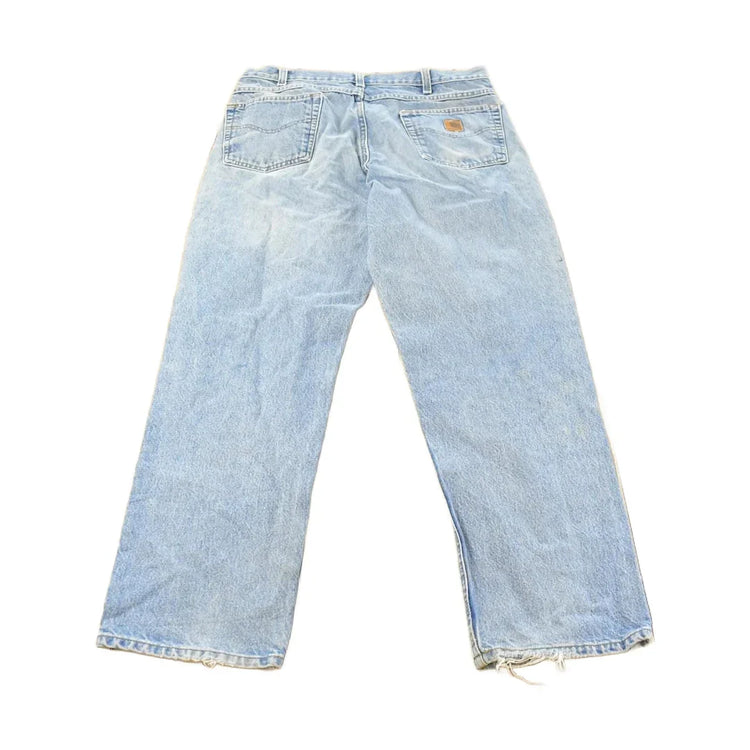 Vintage 1990s Carhartt Carpenter Denim Jeans Men's 36 x 31 from propervintagecanada