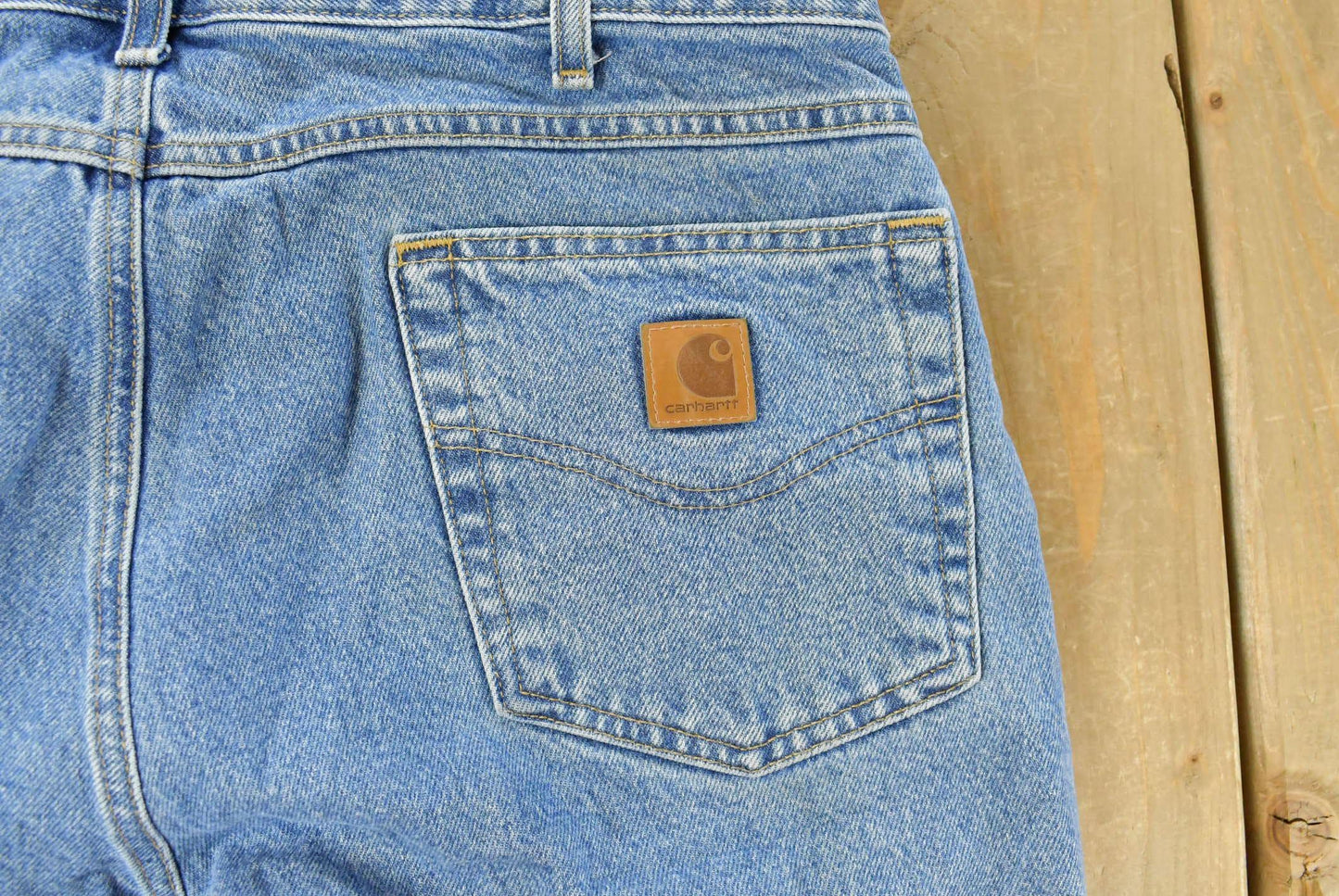 Vintage 1990s Carhartt Carpenter Denim Jeans Men's 36 x 31 from propervintagecanada