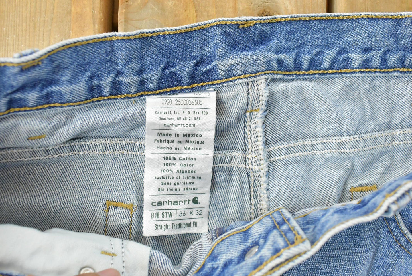 Vintage 1990s Carhartt Carpenter Denim Jeans Men's 36 x 31 from propervintagecanada