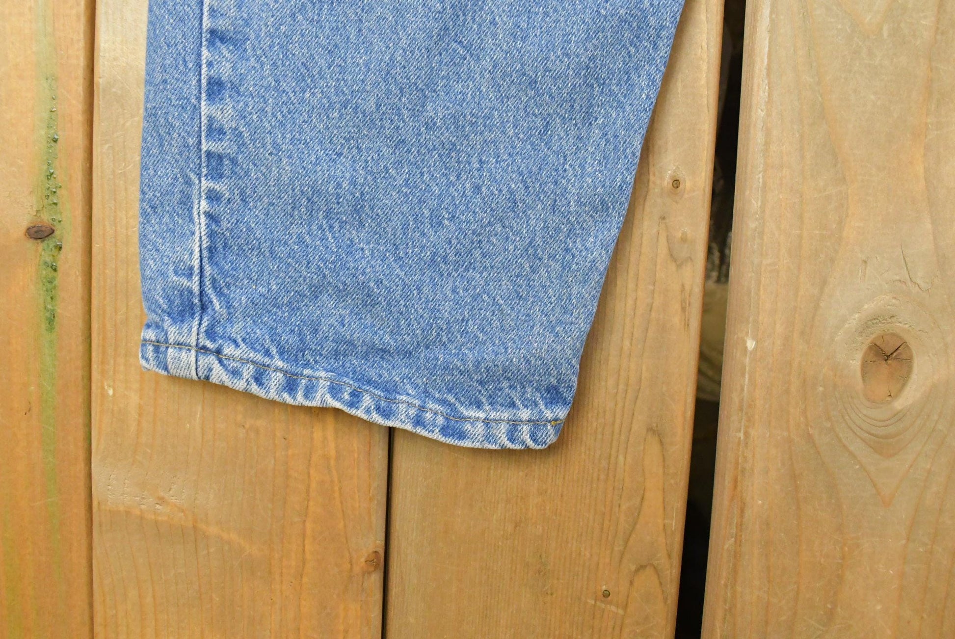 Vintage 1990s Carhartt Carpenter Distressed Denim Jeans Men's 36 x 30 from propervintagecanada