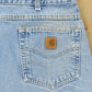 Vintage 1990s Carhartt Carpenter Distressed Denim Jeans Men's 38 x 32 from propervintagecanada