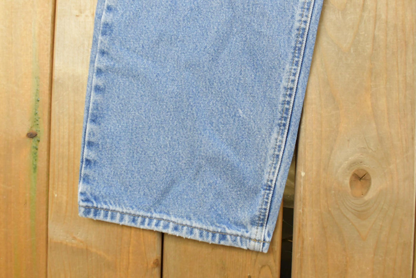 Vintage 1990s Carhartt Carpenter Distressed Denim Jeans Men's 38 x 32 from propervintagecanada