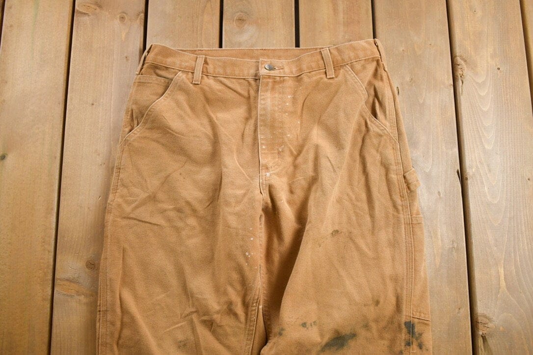 Vintage 1990s Carhartt Carpenter Pants Men's 33 x 29 from propervintagecanada